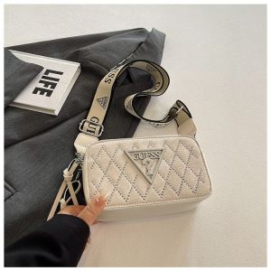 GUESS For 12x8x20cm Bag 2025 Fashion Camera Bag Small Square Bag Solid Color Crossbody Bag Single Shoulder