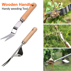 Stainless Steel Weeding Tool V Shaped Forks Garden Weeding Puller Weeding Knife for Road Cracks Gardening Tool Remover
