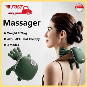 【SG Seller 】Wireless Massage Shoulder Neck Massager Hot Compress Massage Body Kneading Muscle Massage Christmas Gift