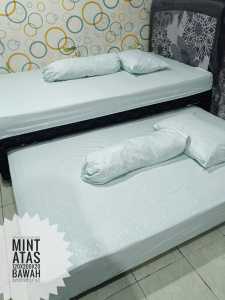 SPREI SORONG 2in1 ADEM  MOTIF EMBOSE POLOS ESTETIK MINIMALIS KATUN HALUS LEMBUT DISPERSE PREMIUM set sarung bantal guling