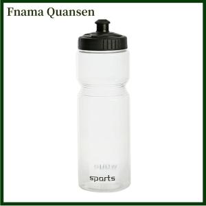 Fnama ขวดน้ำสำหรับขี่จักรยานขนาด750มล. แบบบีบได้ขวดน้ำไร้สาร BPA สีขาวสำหรับตั้งแคมป์กีฬาเดินป่า
