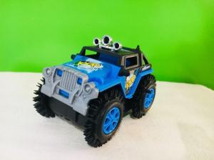 รถบิ๊กฟุตไต่พื้นตีลังกาได้ ใส่ถ่านAA 2ก้อน รถของเล่นเสริมสร้างการเรียนรู้-สีฟ้า