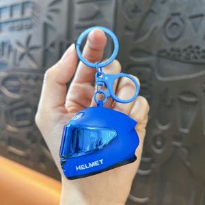 GOUPO Cool Motorcycle Helmet Keychain Realistic Lightweight Mini Helmet Pendant Unique Multifunctional Helmet Bag Charm Key/Backpack Decor