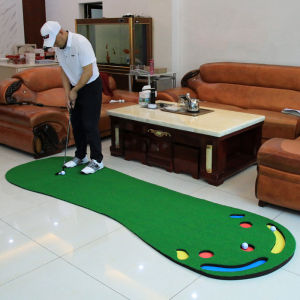 PGM High quality mini golf putting green portable training mat with anti-drop ball design challenging putter practice mat for indoor outdoor