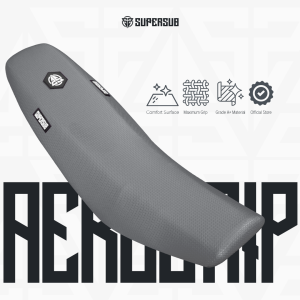 SEAT COVER SUPERSUB AEROGRIP SARUNG JOK PREMIUM ABU WATERPROOF ANTI AIR TRAIL SUPERMOTO ENDURO TRABAS UNIVERSAL UNTUK KLX DTRACKER CRF WR KTM YZ HUSQ KX