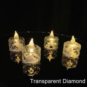 6 Chiếc Đèn Trà Không Lửa Nến Trong Suốt Acrylic Mô Phỏng Hoạt Động Bằng Pin Trang Trí Nhà Cửa Tiệc Cưới Sinh Nhật Giáng Sinh Lãng Mạn