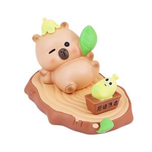 KNQ12 Figure Model Capybara Phone Holder Desk Decor Support Capybara Mobile Phone Stand Stand Cartoon Capybara Cell Phone Bracket Phone Accessories