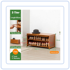 【COZYCASA】Minimalist Wooden Shoe Shelf/ 3/5/7/9/11 Tier Shoe Rack