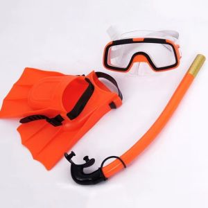 NEXASHOP PVC Children Diving Set Anti-Fog Easy To Use Snorkel Fins Kit Adjustable Swimming Goggle s For Kid Boys Girls