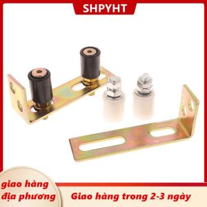 [COD] SHPYHT Giao hàng địa phương 1 Bộ hướng dẫn bánh xe Patio cửa theo dõi hướng dẫn con lăn cửa trượt hướng dẫn con lăn với l-trụ cột Khung điều chỉnh đôi Nylon con lăn