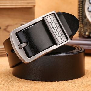 Sabuk kulit sapi sapi 2 lapisan korea fashion Gaya kancing pin klasik  importIkat Pinggang pria  belt BGS-056