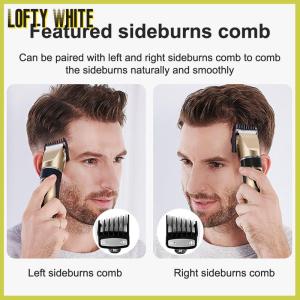 Lofty White 2Pcs Hair Clipper Limit Comb Guide Limit Comb Trimmer Guards Attachment Universal