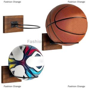 [COD] Fashion Change Basketball Wall Mount Ball Wall Holder Wood Metal Ball Display Stand Wall Rack Storage Rack Ball Organizer Soccer Wall Mount