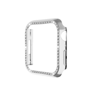 Bling Cover Case for Apple Watch Series 7 6 5 4 3 2 1 SE Cover Sparkling Crystal Diamond Plated Bezel Case for iWatch 45mm 41mm 42mm 44mm 40mm 38mm