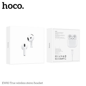 HOCO EW83 หูฟังไร้สาย TWS Bluetooth 5.4 เสียงดี ใส่สบาย จับคู่ไว รองรับสั่งงานเสียง หูฟังบลูทูธ hc3