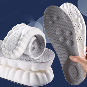 Geegobuy 4D cloud technology Breathable insole Shock-absorbing sweat-absorbing and breathable insole Soft and thick insole 4D cloud cushion shoe inserts