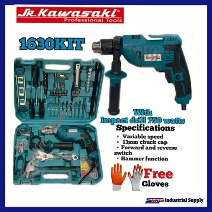 JR Kawasaki Impact Drill 1630KIT Lazada PH