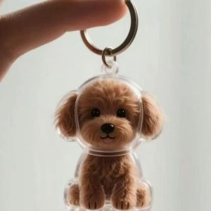 Gantungan Kunci Dog / Guguk Manyun / Guguk Senyum / Gantungan Transparan Banyak Model / Bulu Anabul