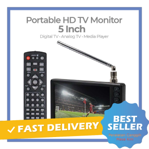 Taffware Portable HD TV Monitor 5 Inch DVB-T2 + Analog - 7CTN02BK