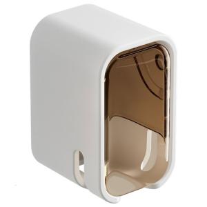 Wall Mount Toothbrush Rack Adhesive Design Bathroom With Cover