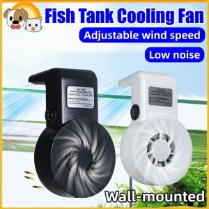 Fish Tank Cooling Fan Mini Aquarium Cooling Fan Aquatic Aquatic Pet Cooling System USB Adjustable