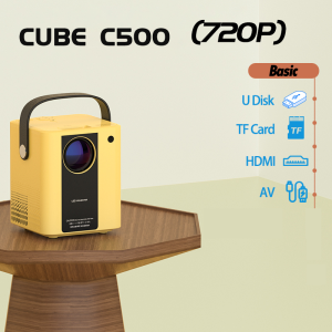 Qiaolet Proyektor Mini Untuk Hp 1080p 6000 Lumens Bluetooth 4.0 Mendukung Netflix Yotube Android Projector Wifi Layar Cermin Mini Projector C500