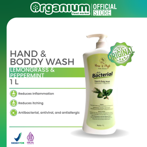 Hand & Body Wash PHYTO ORGANIC Sabun Cair 100% Organik Lemongrass Peppermint - 1L