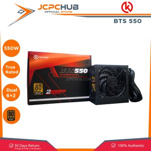 Keytech TrueRated Power Supply 80 Plus Bronze BTS550 550W PSU Power Supply Unit for Desktop PC PSU