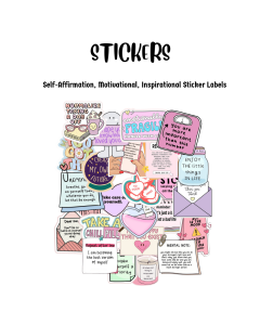 [VidaDones] 50pcs Self-Affirmation Inspirational Motivational Series Label Stickers