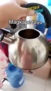 3L/5L Whistling Kettle Outdoor Camping Picnic Stove Kettle Stainless Steel Boiling Kettle Pot Teapot