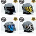 HELM KYOTO PAKET GANTENG (kaca flat iridium + spoiler). 