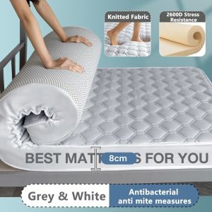 MISO Tilam Mattress Queen/King Mattress Topper Foldable Mattress Thickened Tatami Foam Hotel Quality Bed Mattress Topper Student Dormitory Mattress