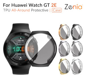 Zenia Replacement Colourful TPU Skin-friendly Full Screen Protection Case Cover Shell for Huawei Watch GT2E GT 2E GT2 E 46mm Sports Smart Watch Accessories
