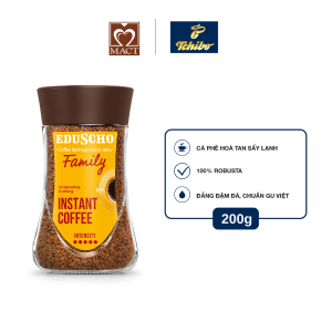Cà phê hòa tan TCHIBO FAMILY EDUSCHO - 100% Robusta - Vị đắng đậm đà