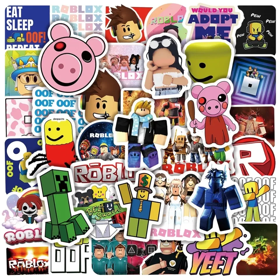 Y P ROBLOX Stickers Video Games Waterproof Graffiti Stickers Set 50 pcs |  Lazada PH