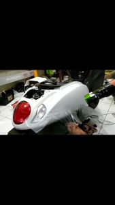 Stiker Transparan Skotlet Motor Transparant Super Glossy Untuk Melindungi Body Motor