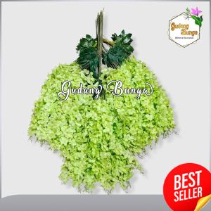 1 Lusin Bunga Wisteria BesarJumbo Plastik - Bunga Gantung Plastik Import Artificial Home Decor Hiasan