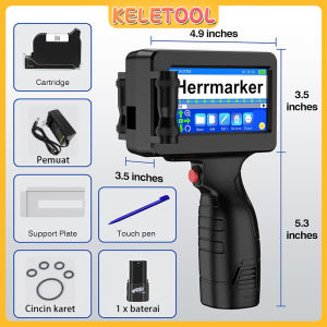2D Mesin Tinta Printer Inkjet Genggam Portabel Printer Inkjet Tanggal Otomatis Printer Label Digital Genggam Dengan Tutup Botol Kode Batch Batang Pembuatan Printer Tanggal QR Bar Batch Kode Tanggal Pembuatan Printer