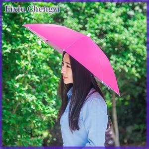 Eixiu Xách tay mưa hat ngoài trời gấp Ô câu cá Sun Shade chống UV cắm trại câu cá Mũ Nón Cap bãi biển Đầu Mũ phụ kiện