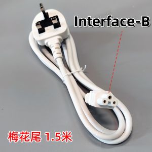 White 1.5 M Meter Cable Cord UK Single Thin Extension Power Cord 1 Way Extension UK 3 Pin Plug with Fuse Connection Line British Standard Product Suffix Plum Tail 8 Suffix Travel Short One Plug Extension Cord Power Strip