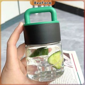 BF. 300ml Portable Water Cup Student Water Bottle Transparent Cup With Handle
