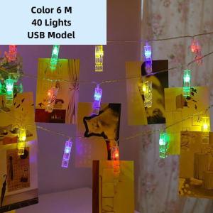 Photo Clip Light String LED Creative Photo Wall Decoration Light Christmas Light String