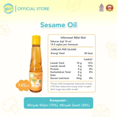 Grouu - MPASI Virgin Olive Oil & Sesame Oil Minyak Wijen - BB Booster (145ml)