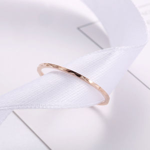 EONMIR 1mm flower ring stainless steel fashion simple ring