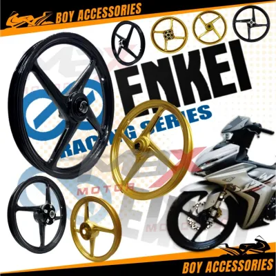 YAMAHA ENKEI SPORT RIM 4 BATANG 4L HITAM KILAT GOLD Y15 Y16 Y15ZR Y16ZR Y125Z Y125ZR LC135 4 Speed
