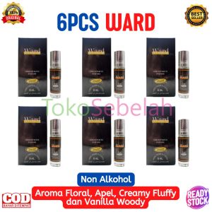 PROMO 6Pcs (1Box) Parfum WARD 6ml DOBHA Original Roll On Non Alkohol - Minyak Wangi Arab Ori Dobha - Parfum Tahan Lama Original - Minyak Wangi Kalem untuk Sholat - Parfum WARD Original Murah - Minyak Wangi Murah Tahan Lama - Minyak Wangi Habib - bisa COD