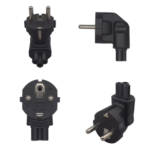 Eu4.8 để C5 adapter IEC 90 ° Phích Cắm Điện xoay chiều Bộ chuyển đổi đực cái 3 cực 2 prong chuyển đổi cho máy tính xách tay máy tính xách tay Ổ cắm nối