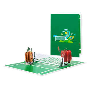 Elegant 3D Popup Tennis Theme Card for Birthdays Handmade Greeting Card with Envelope Gift for Dad Grandad Husband