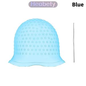 Heabety ชุดอุปกรณ์ย้อมผมทำจากซิลิโคนพร้อมตะขอเกี่ยวสีผมแบบมืออาชีพเครื่องมือย้อมฟรอสติ้งใช้ซ้ำได้สำหรับร้านเสริมสวย