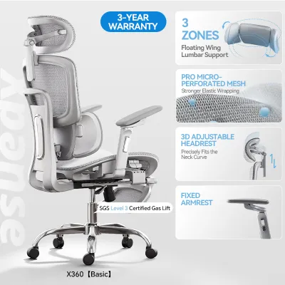 【30 Day Free Trial】Xpanse X360 Ergonomic Chair Gaming Chair Offce Chair Adjustable Computer Chair